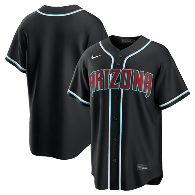 Men's Arizona Diamondbacks Blank 2026 Fashion Replica Black Out Stitched Baseball Jersey